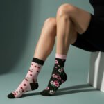Mismatched Cherry Blossom Cotton Socks | EmotiForce Australia