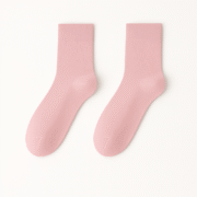 Blush Everyday Socks — soft pink cotton socks by EmotiForce Australia, designed for everyday comfort and minimalist style.