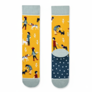Dog-Walker Illustration Socks | EmotiForce Australia - Image 2