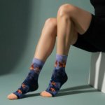 Midnight Phoenix Jacquard Socks | EmotiForce Australia
