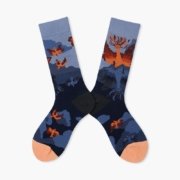Midnight Phoenix Jacquard Socks | EmotiForce Australia - Image 2