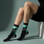 Minty Black Cat Socks | EmotiForce Australia